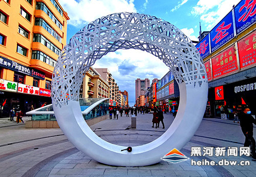 北安市南京路步行街提档升级全面竣工