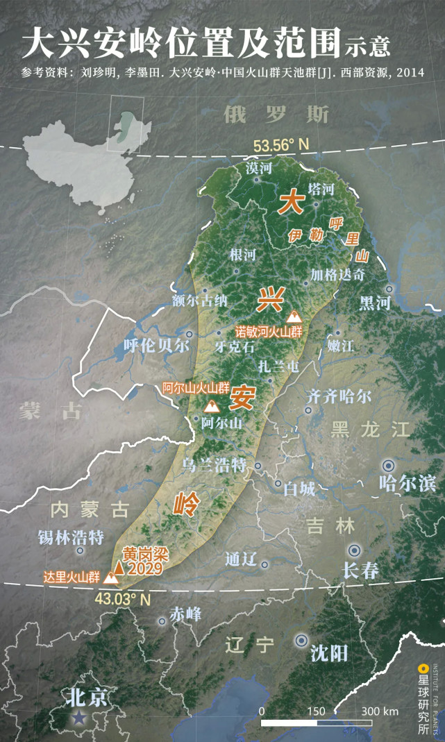 内蒙古大兴安岭地图图片