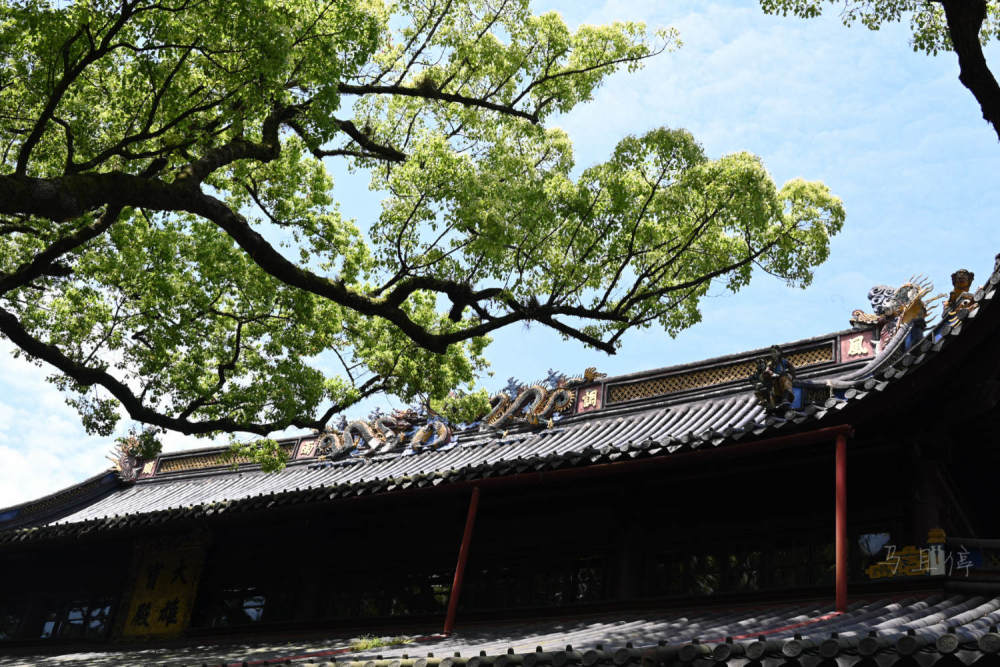 即便阿育王寺小有名氣但卻依然免費開放給旅行者,算是中國古寺廟中的