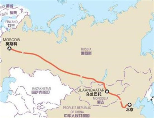 中俄高速线路图图片