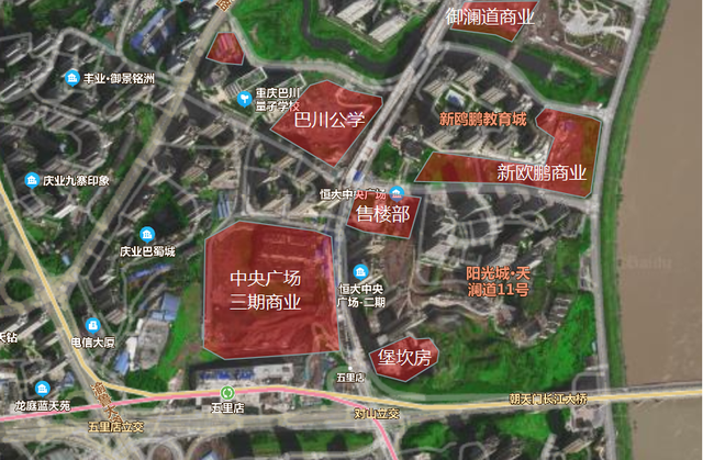 重庆江北嘴某大盘疑似停工修了七八年这个板块为何遍地是坑