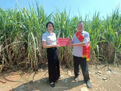 影响较大的自治区劳模范新明(种植甘蔗,贵港市劳模韦爱群(养殖鱼,受