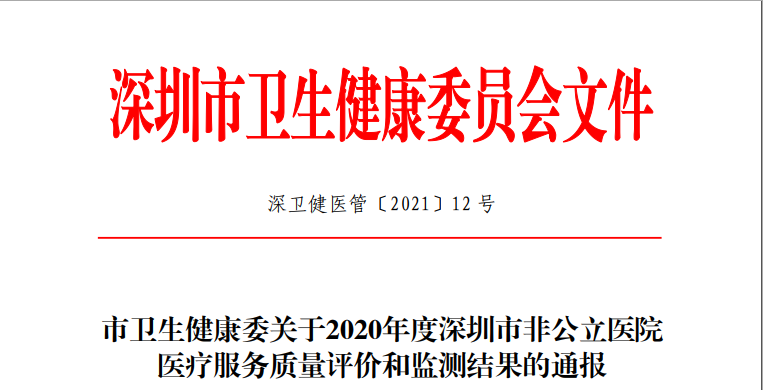 深圳眼科排行_连续三季度蝉联第一!华厦眼科医院在深圳三级非公立医院满意度排名...