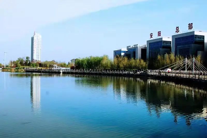 图说安阳安东礼湖倒影如画