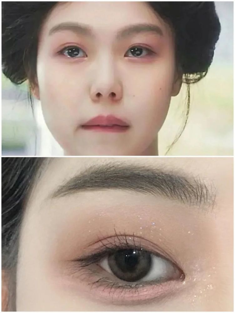 内双眼妆金敏喜初恋感粉色卧蚕温柔斩男