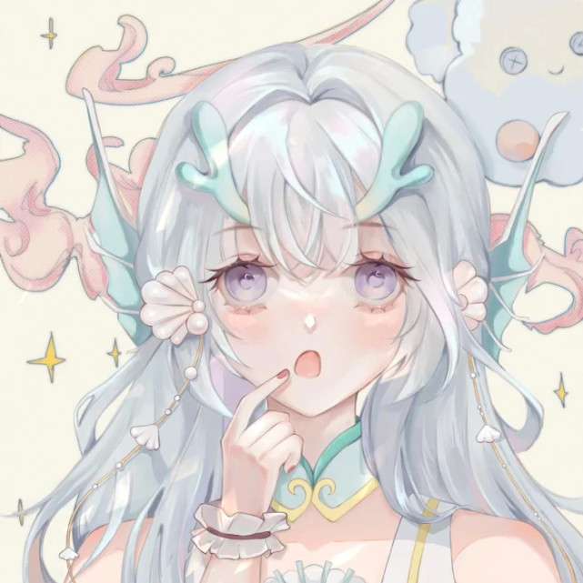 汉服小姐姐头像|院子里有雨 隐隐约约青藤向上走 你穿了浅青色汉服 赠