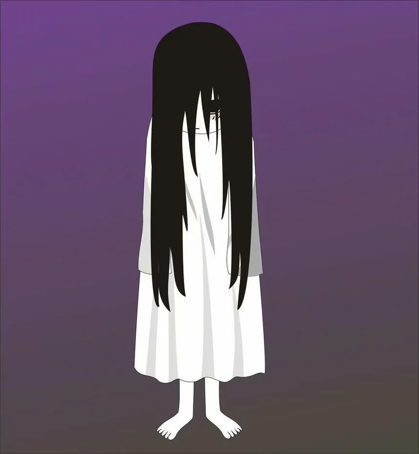 而长发白衣女鬼只是病毒在"那个"世界中的具象化表达.