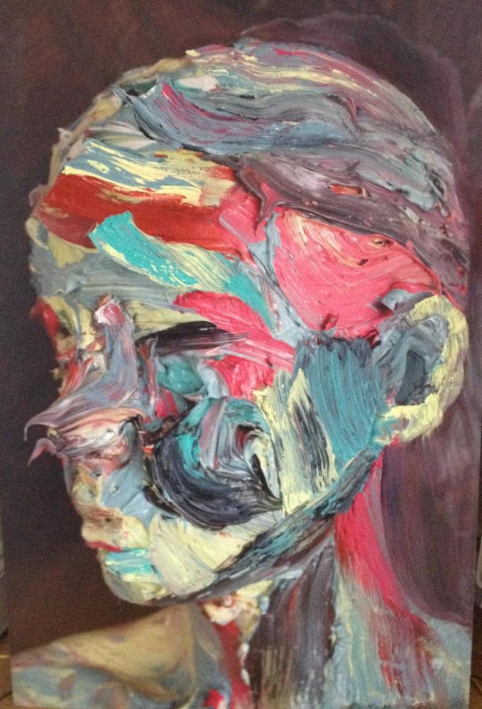 使用的大胆,鲜明的色彩,成为现实的障碍,扭曲和创造荒谬和抽象的肖像