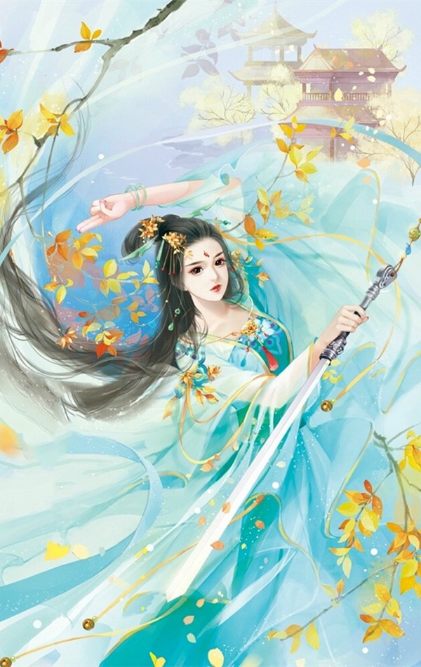 二次元古风美女插画图片分享