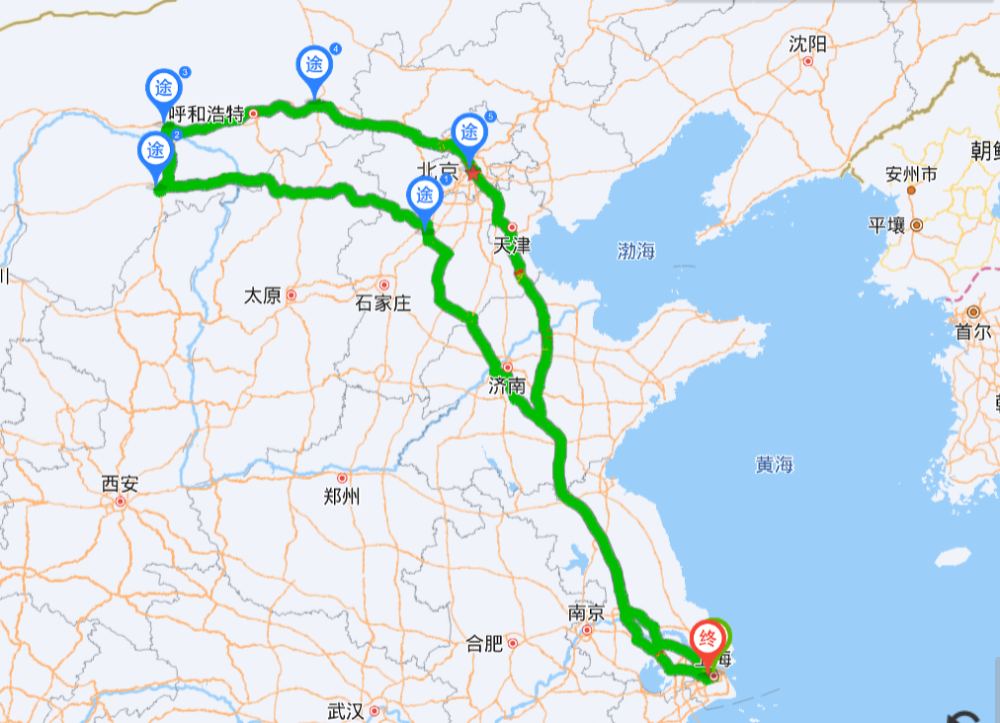 從上海到鄂爾多斯開70度電車飽覽西北大漠風光