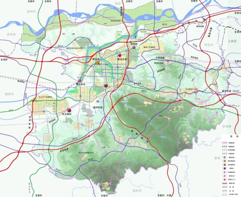 重磅郑州西门户新国土空间规划出炉了涉及k2支线走向及站点分布