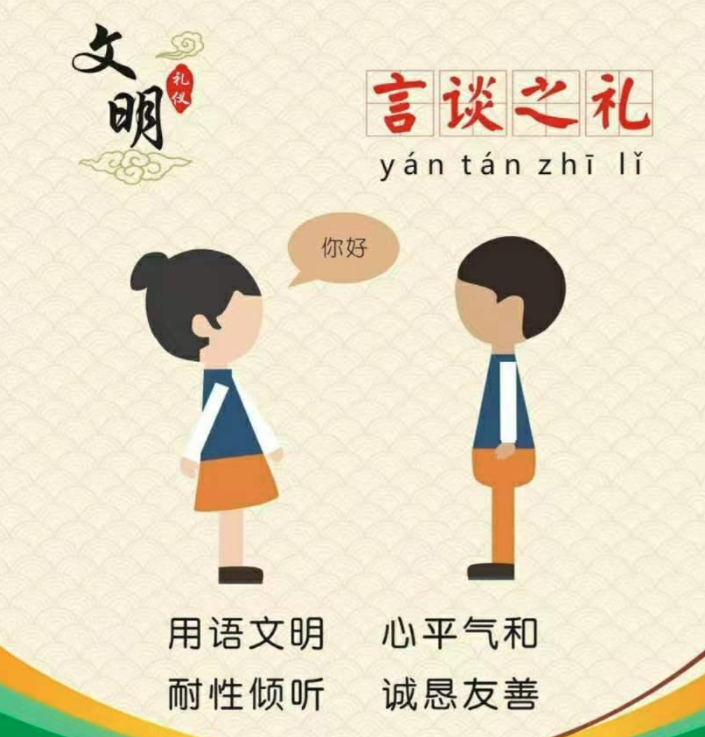 言谈作为一门艺术,是个人礼仪的重要组成部分.