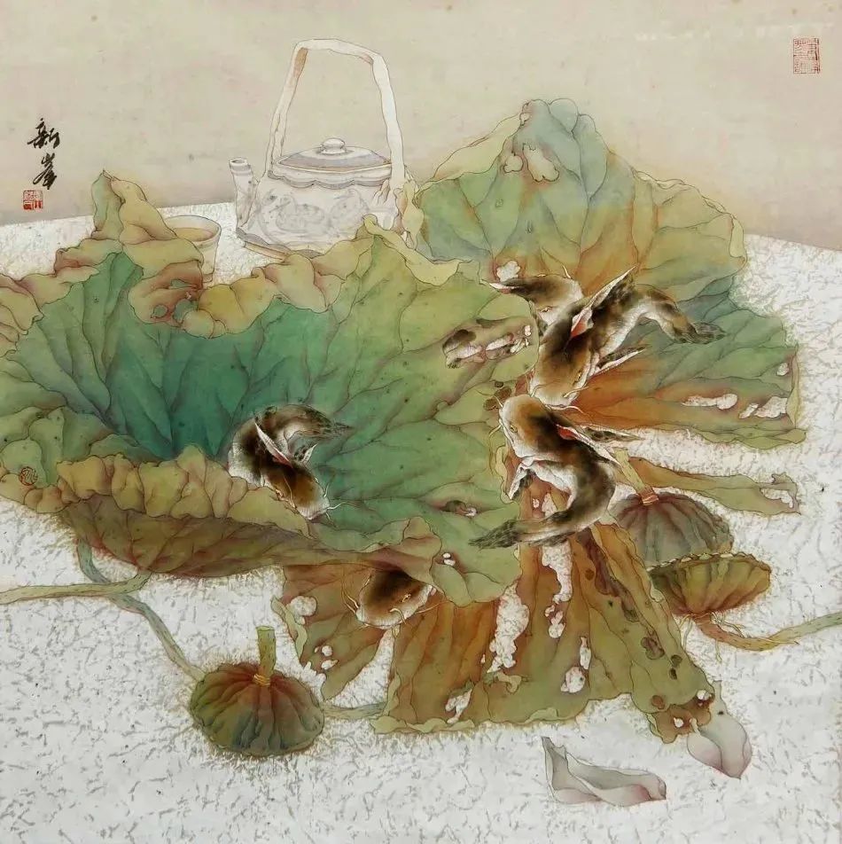 姚新峰,以其天赋艺术才能和综合艺术素养在国画领域多科创作都取得