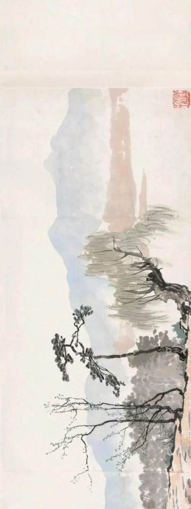 徐悲鸿的山水画长卷你一定没见过