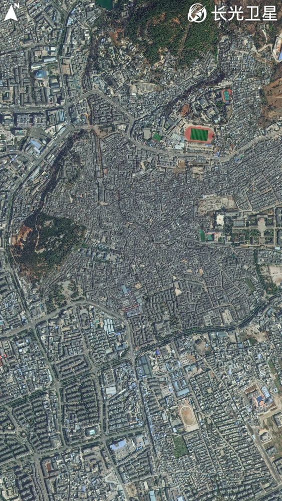 卫星x古城丽江古城世界文化遗产