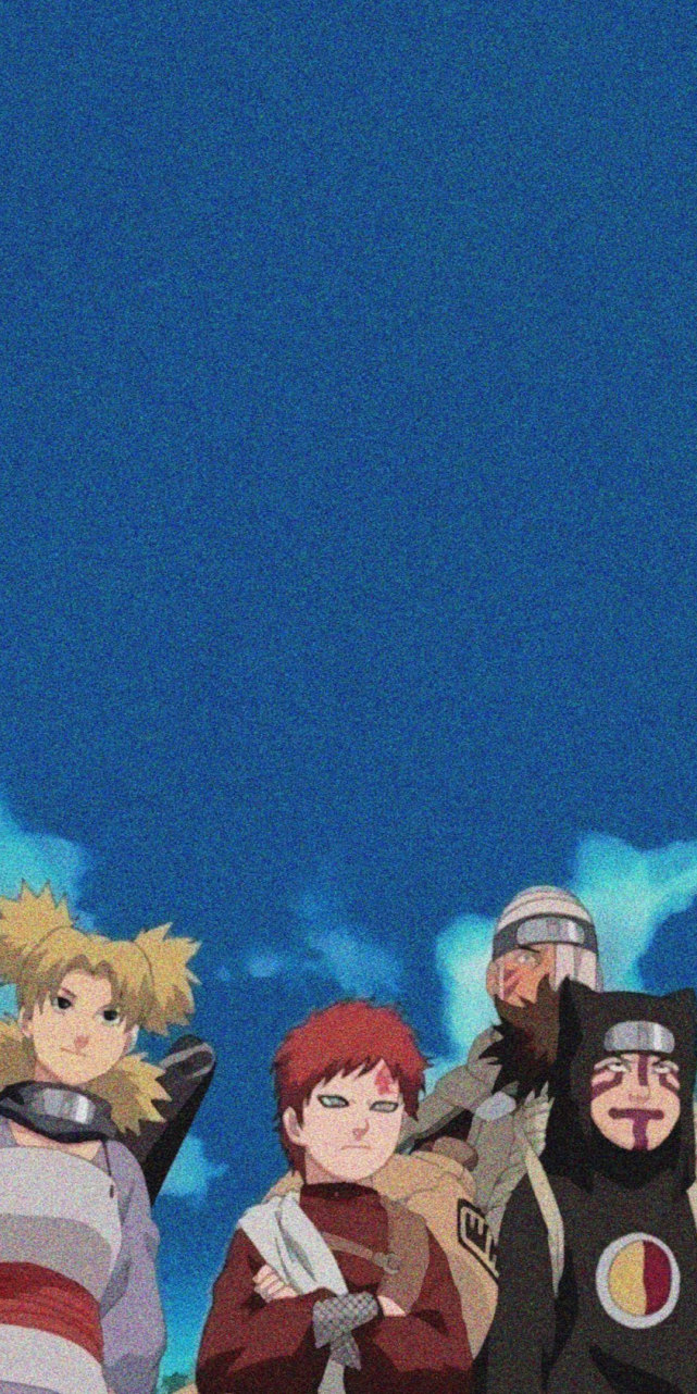 《火影忍者壁纸》卡卡西第七班手机壁纸,师徒之间的合影