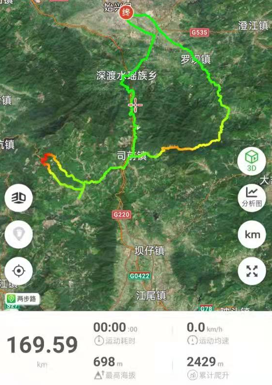 全程组:始兴体育馆-深渡水瑶族乡-司前-隘子-田螺坑-满堂客家大围