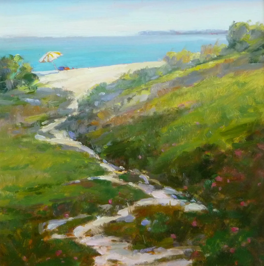 美国女画家笔下光彩夺目的风景油画