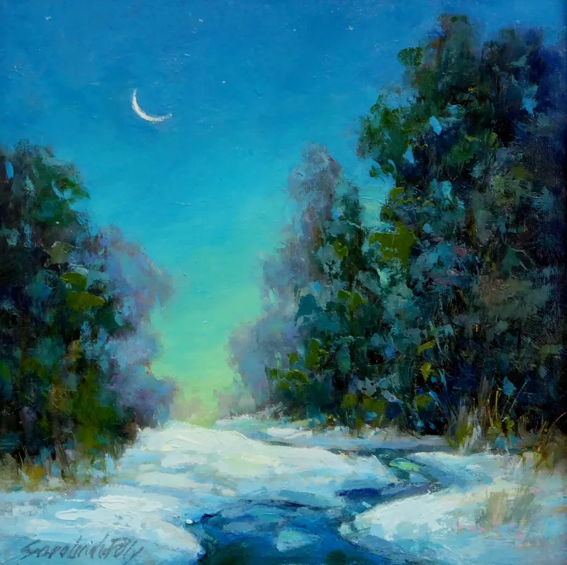 美国女画家笔下光彩夺目的风景油画