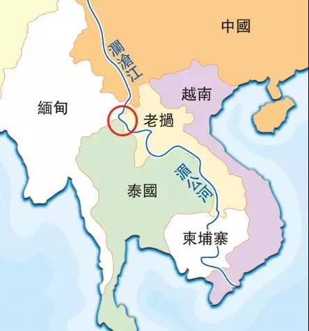 老挝金三角地图图片