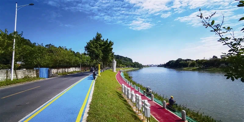 一碧万顷广州番禺市桥水道碧道惊艳亮相
