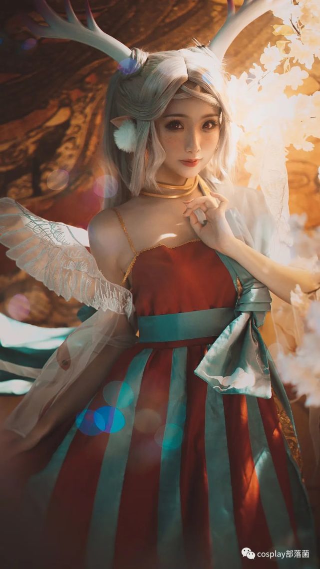 cos:王者荣耀瑶遇见神鹿cos正片@姜生花