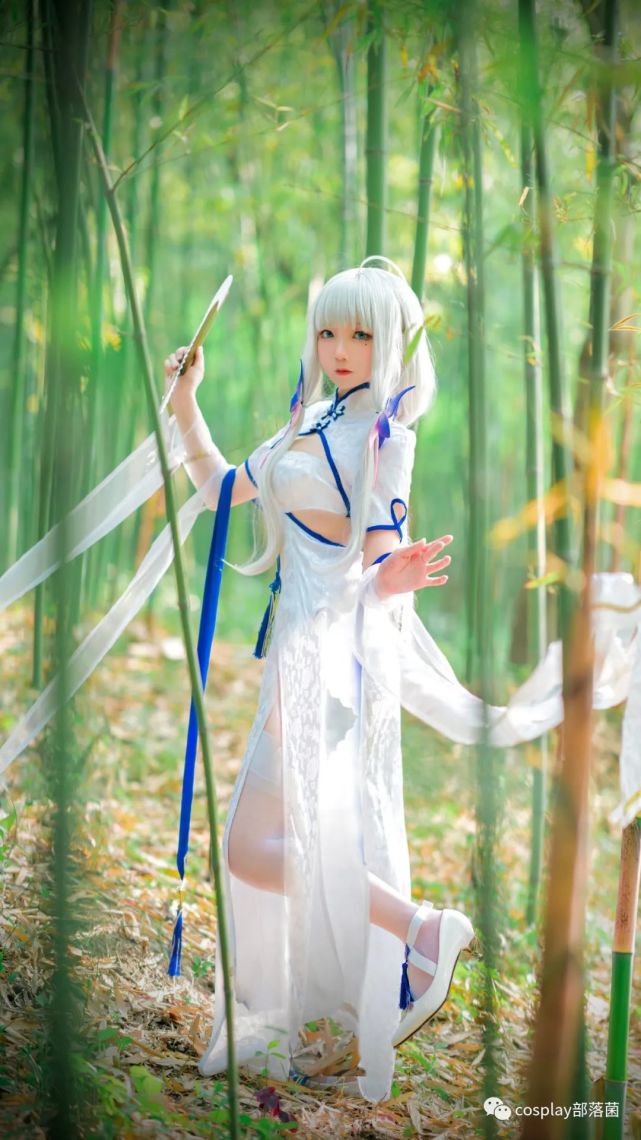 cos:碧蓝航线光辉旗袍钟情春日cos正片@楚楚子