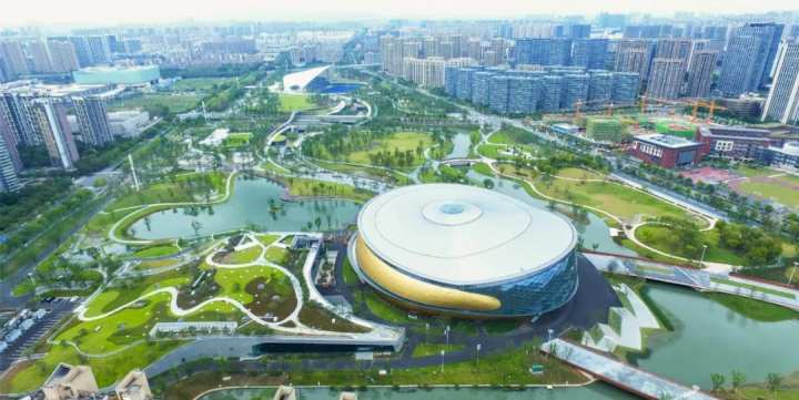 杭州大运河亚运公园竣工下个月正式对外开放