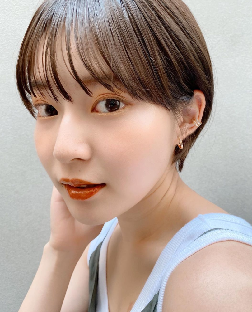 日系少女感短发.