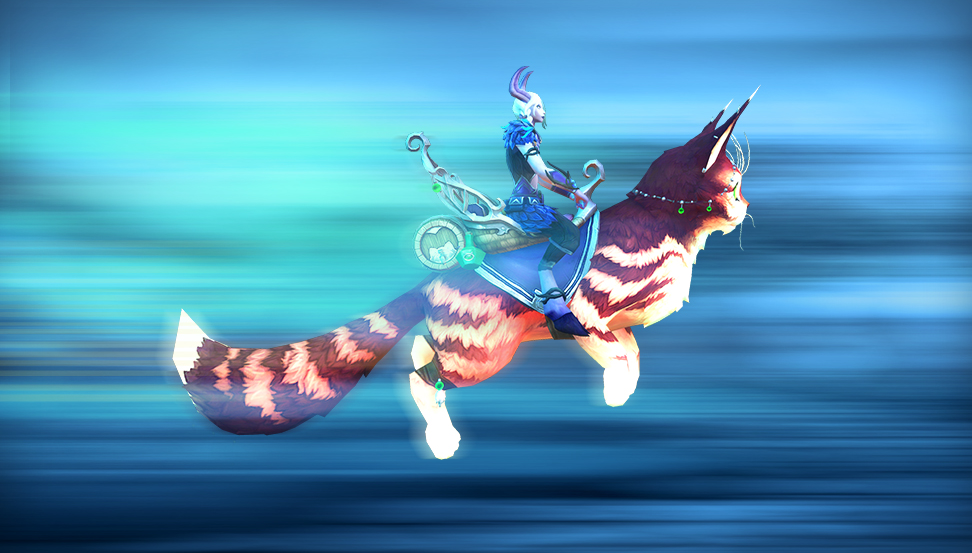 魔兽世界正式服上架猫咪萌宠坐骑上天下地舔抓追尾无所不能