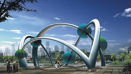 城市形象塑造中的夜间公共艺术景观