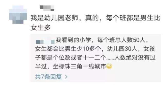 儿子才三岁我就开始担心他以后找不到老婆了幼儿园的男女比例真惊人