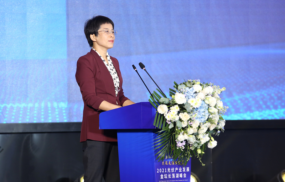 常州市金坛区委副书记,代区长吴小华致辞.