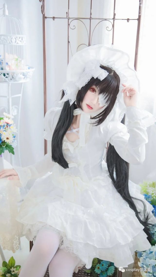 cos:约会大作战时崎狂三婚纱cos正片@羽生三未|约会大作战|cosplay