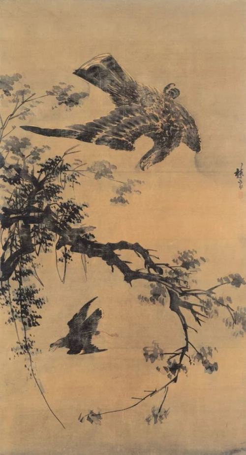 林良《秋鹰图》林良《鹰立轴》林良 花鸟林良 花鸟林良 花鸟林良