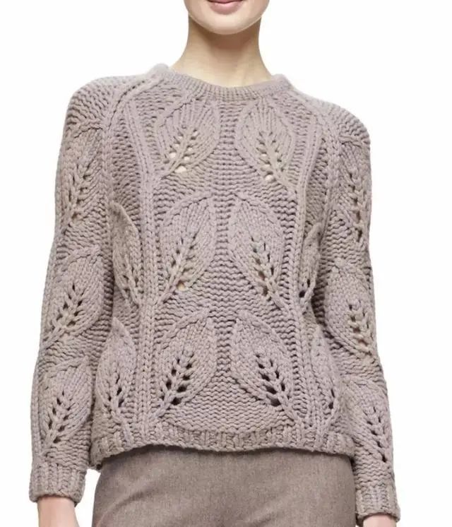 这几款毛衣都不是讲解详细过程的,是图案设计参考,这款水波纹花样搭配