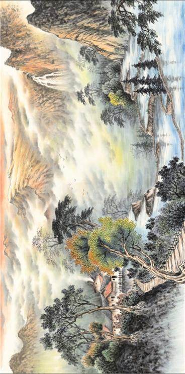 山水画精选30幅(长幅),共赏