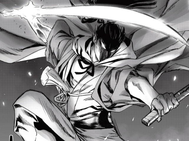 一拳超人原子武士拔出日轮刀差点秒流浪帝黄精失去一只手