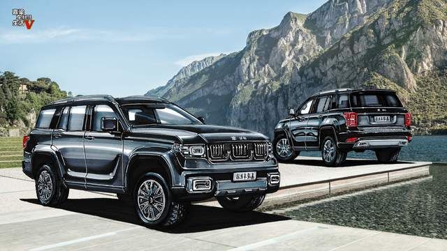 手绘揭秘 全新一代北京bj90,基于奔驰gl构架打造的大型suv_腾讯新闻