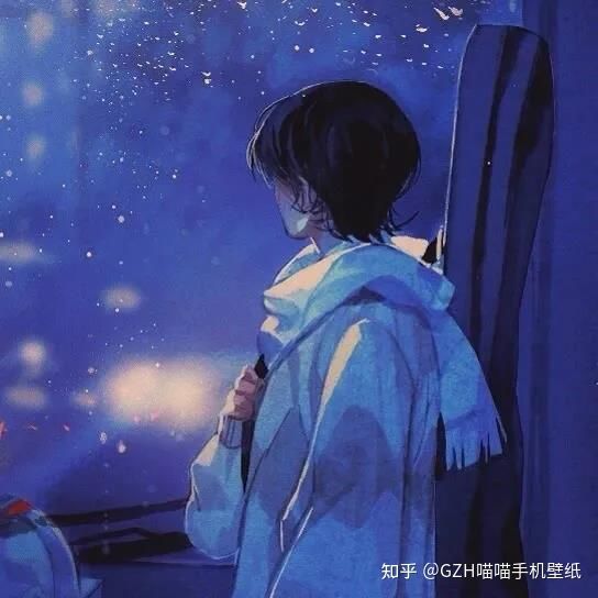 动漫男头我乐意沉默释放内心烟火