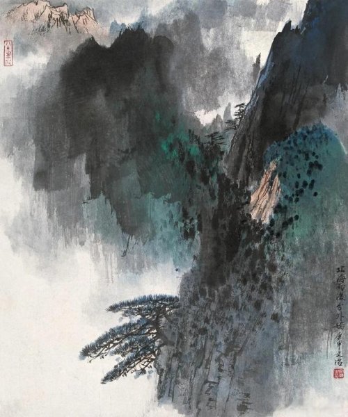 宋文治泼彩山水画衰年变法的典范