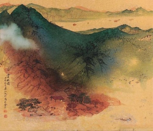 宋文治泼彩山水画衰年变法的典范