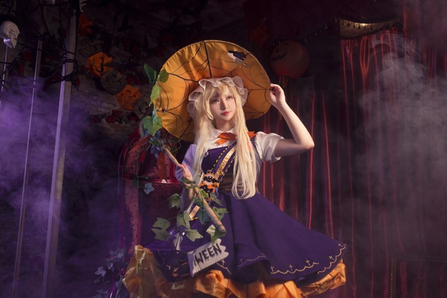 东方project雾雨魔理沙万圣节cosplay
