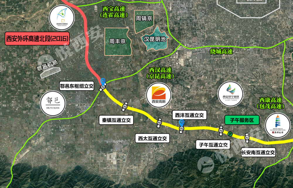 "西安外环"南段高新段即将通车!