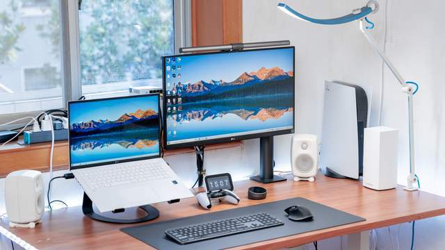 ps5 双屏桌面搭建指南:lg 27gp950 lg 27un880