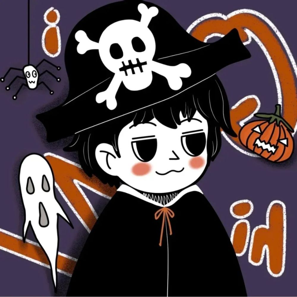 情侣头像万圣节头像做你心里最甜的捣蛋鬼