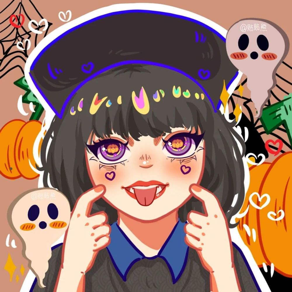 情侣头像万圣节头像做你心里最甜的捣蛋鬼