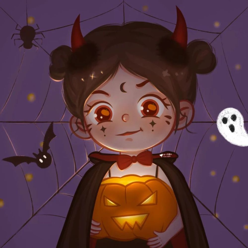 情侣头像万圣节头像做你心里最甜的捣蛋鬼