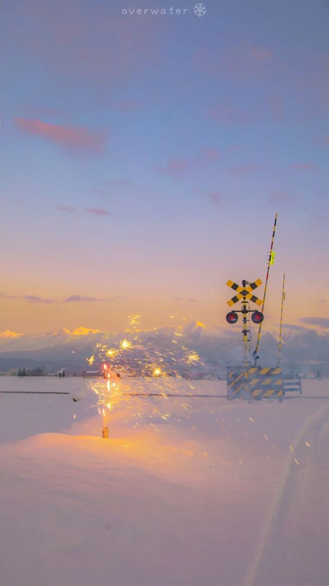 背景图|北海道烟花雪治愈系壁纸