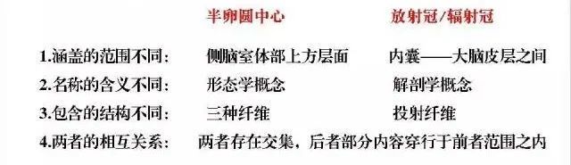 放射冠与半卵圆中心的区别